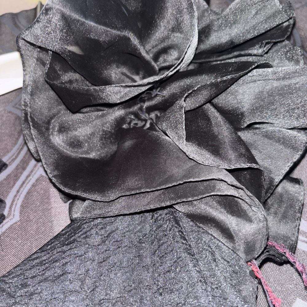 Vintage 80s Formal Black Dress - Picture 4 of 11